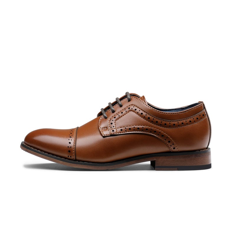 Bruno Marc Big Kid Prince_K_1 Brown Boy's Classic Oxfords Dress Shoes Size 4 M US Big Kid - Image 2